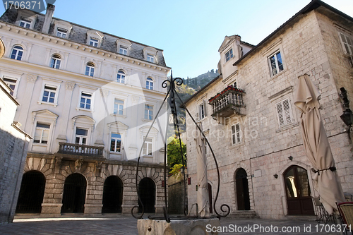 Image of Square in old town of Kotor, Montenegro