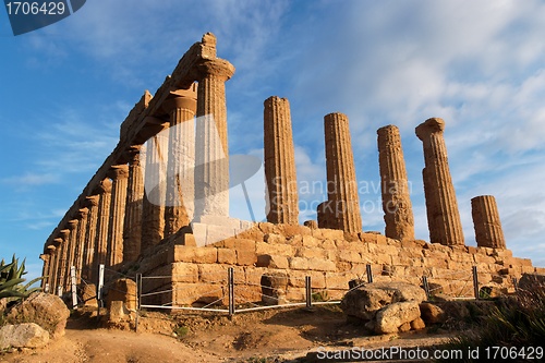 Image of Hera (Juno)  temple in Agrigento, Sicily, Italy
