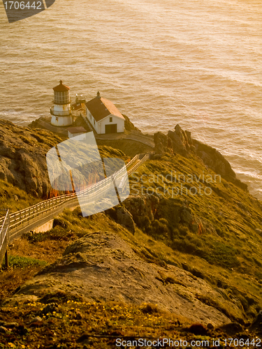 Image of Point Reyes Lighthouse at Sunset