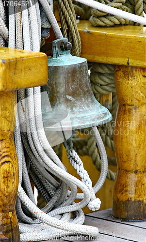 Image of Bell on sailing ship