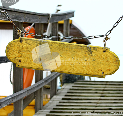 Image of Wooden signboard