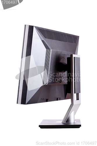 Image of professional lcd monitor, back side