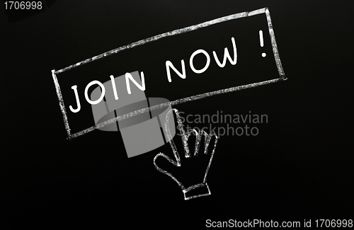 Image of Join now with a cursor hand