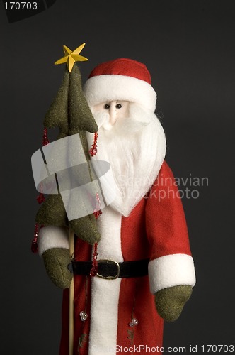 Image of santa claus with tree