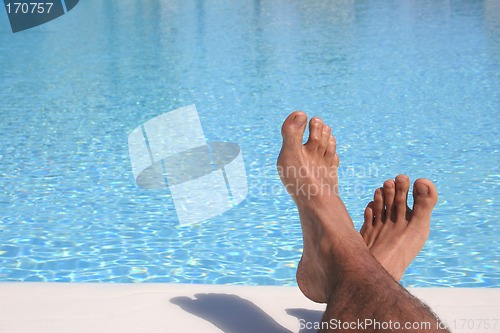 Image of Blue Pool Feet