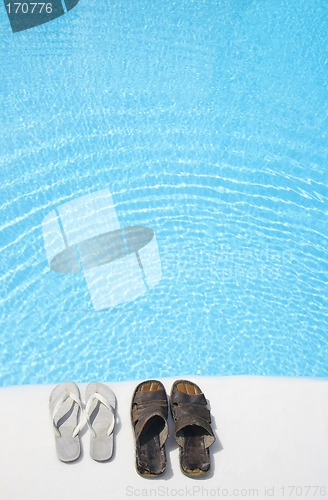 Image of Shoes by Pool
