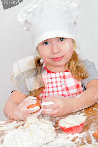 Image of girl in chef's hat