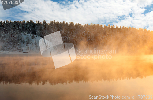 Image of Reflection in the winter the lake