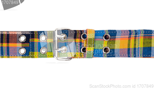 Image of Colorful fabric belt