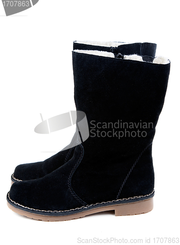 Image of A pair of women's boots with fur