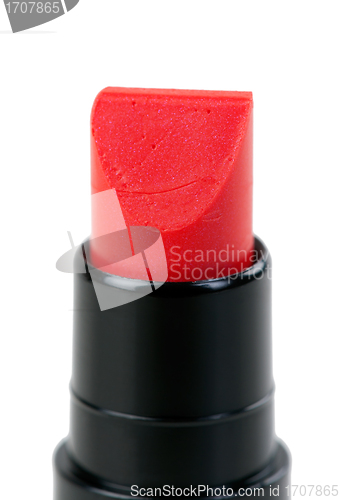 Image of Red lipstick closeup