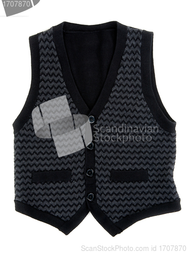 Image of Black stylish vest