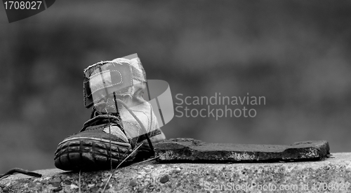 Image of A shoe on the floor