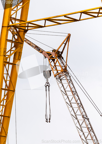 Image of Industrial crane against white