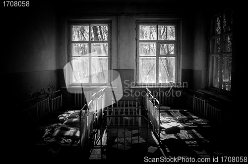 Image of Abandoned nursery at Chernobyl 