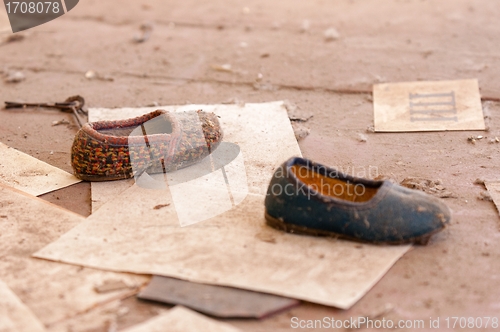 Image of Kids shoes on the floor
