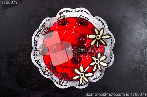 Image of Delicious dessert on plate