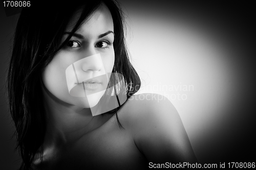 Image of Closeup of a beautiful girl
