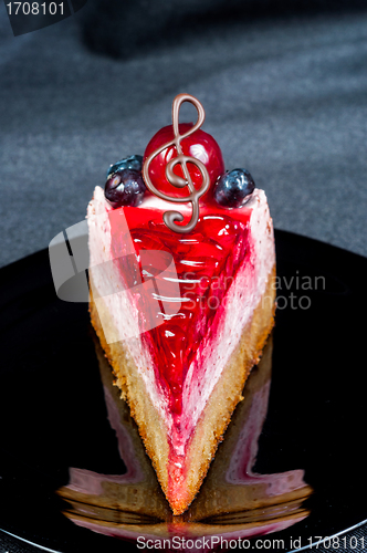 Image of Delicious cake on dish