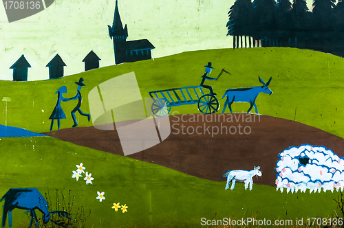 Image of Rural life on wall