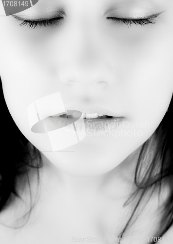 Image of Clean face of a pretty girl