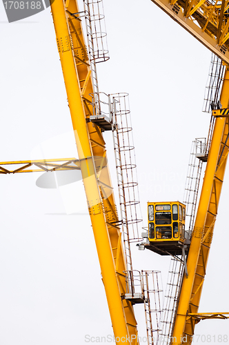 Image of Industrial crane against white