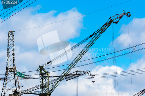 Image of Industrial cranes building architecture