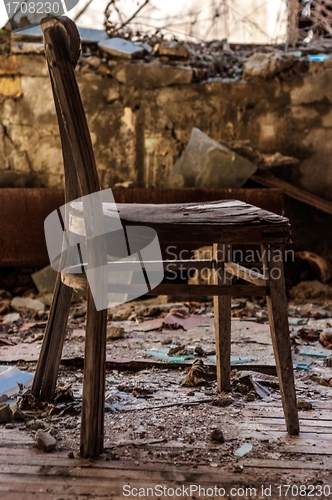 Image of Old chair in pripyat Nursery