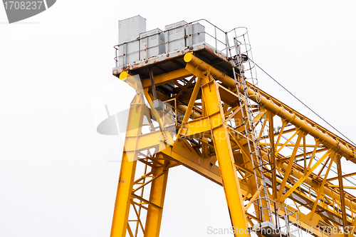 Image of Industrial crane against white