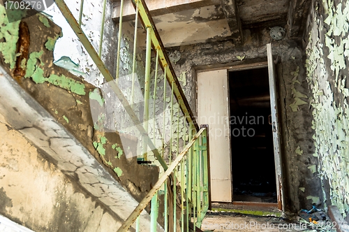 Image of Abandoned staircase in the exclusion zone