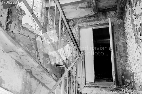 Image of Abandoned staircase in the exclusion zone