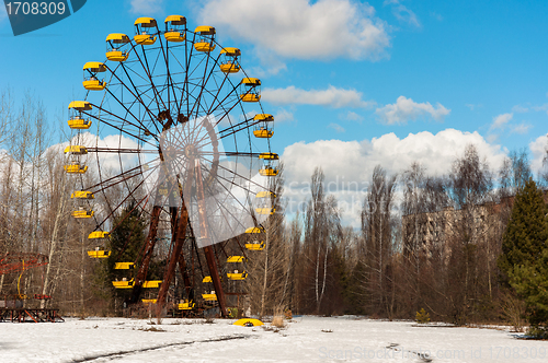 Image of The Ferris Wheel in Pripyat, Chernobyl 2012 March