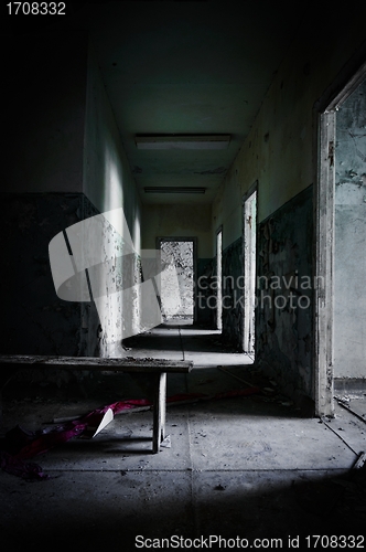 Image of Abandoned corridor in pripyat school 2012