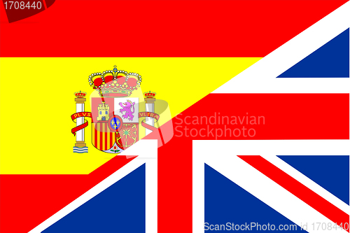 Image of spain uk flag