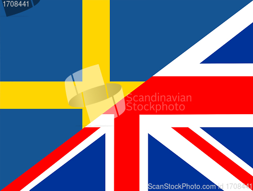 Image of sweden uk flag