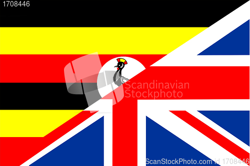 Image of uganda uk flag