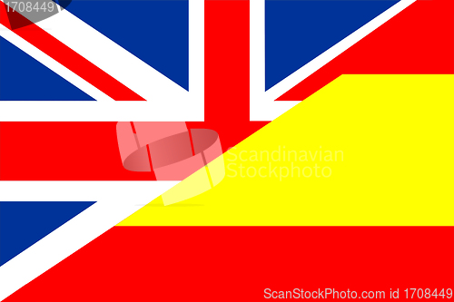 Image of spain uk flag