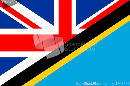 Image of uk tanzania flag