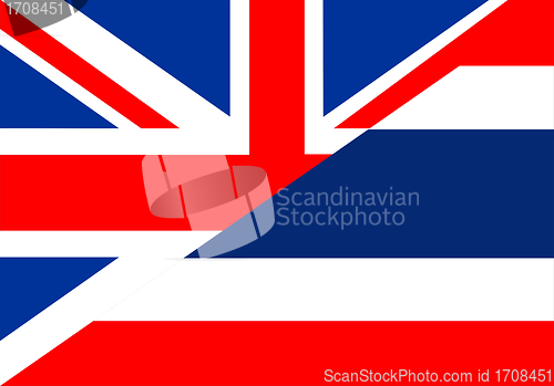 Image of thailand uk flag