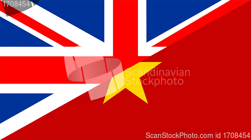 Image of vietnam uk flag