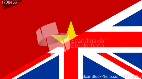 Image of vietnam uk flag