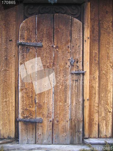 Image of Old church door