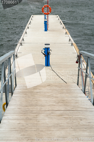 Image of Wooden mooring for yachts