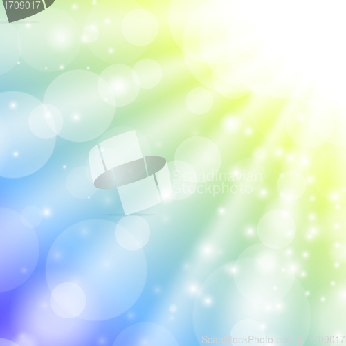 Image of Vector Blurry summer view with