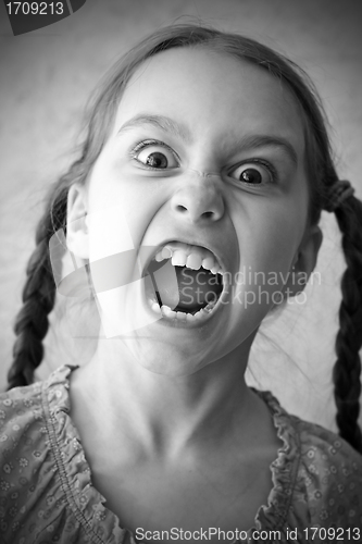 Image of screaming girl