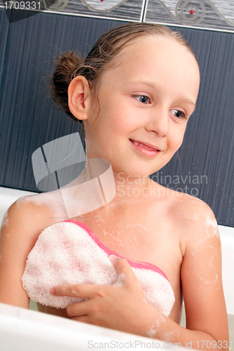 Image of Girl in the bath