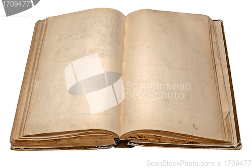 Image of old open book