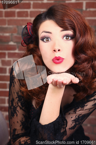 Image of High Fashion Editorial Concept With a Beautiful Woman