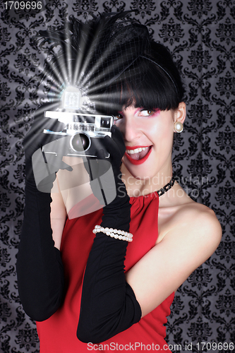 Image of High Fashion Editorial Concept With a Beautiful Woman