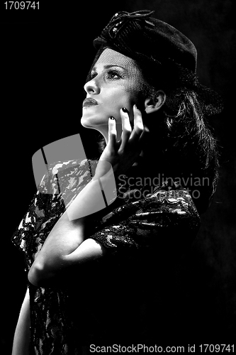 Image of High Fashion Editorial Concept With a Beautiful Woman